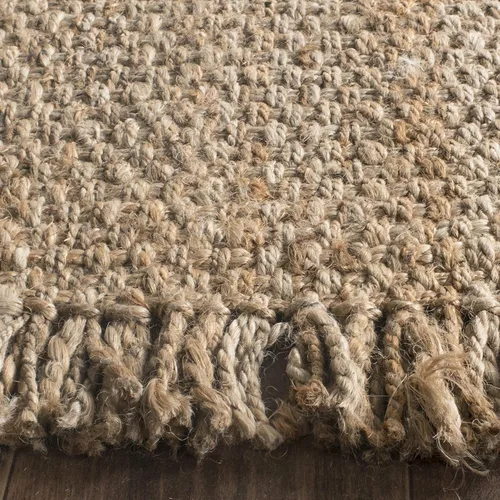 Miniatura 4 de Alfombra de área de yute natural tejido a mano Safavieh NF467A, de la colección de fibra natural (5 ft x 8 ft), Yute, Natural