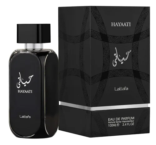 Lattafa Perfumes Hayaati Eau de Parfum Spray para Hombre, 3.4 onzas