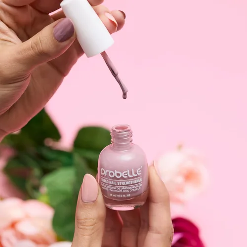 Miniatura 8 de Probelle Fortalecedor de uñas tintado, tratamiento de fortalecimiento de uñas de color, crecimiento y reparación de uñas, detiene la descamación