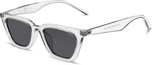 Miniatura 7 de SOJOS Gafas de sol polarizadas cuadradas estrechas estilo ojos de gato para mujeres, retro, modernas, para conducir SJ2169