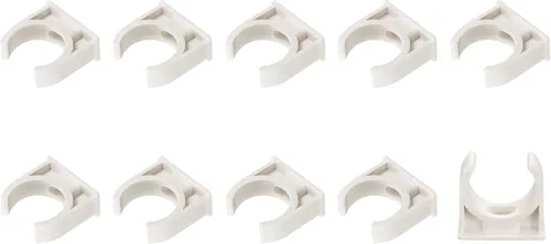Miniatura 16 de METALLIXITY Clips de tubería de agua de PVC (1.969 in/1.97 pulgadas), 20 unidades, abrazaderas de plástico en forma de U, para manguera de tubería