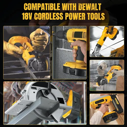 Miniatura 7 de Paquete de 2 baterías de repuesto de 4.8 Ah 18 V DC9096 para baterías Dewalt de 18 voltios y compatible con cargadores de herramientas eléctricas