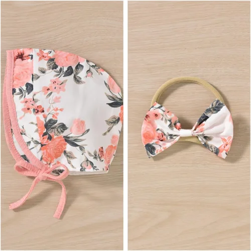 Miniatura 55 de Unutiylo Ropa de bebé recién nacida prematura con tirantes, traje de otoño e invierno, traje de manga larga con volantes