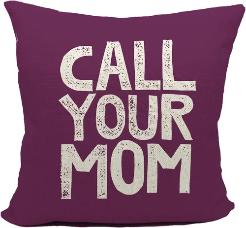 Miniatura 6 de Call Your Mom - Funda de almohada divertida para hija, hijo, accesorios de dormitorio, fiesta de graduación, 18 x 18 pulgadas, funda de cojín