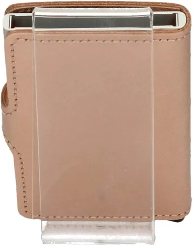 Miniatura 4 de SECRID Mini billetera, color rosa, piel auténtica con protección RFID, capacidad para hasta 12 tarjetas