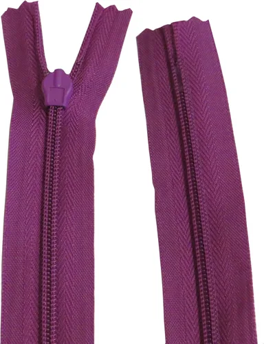 Miniatura 4 de Seeking ROAM Cremalleras invisibles, bobina de nailon, 3, 2 piezas (morado, 6 pulgadas)