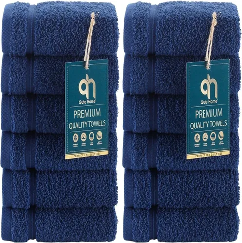 Miniatura 12 de Juego de 4 toallas de baño, 100% algodón turco prémium, toallas turcas de alta calidad para baño, de secado rápido, suaves y absorbentes, incluye 4