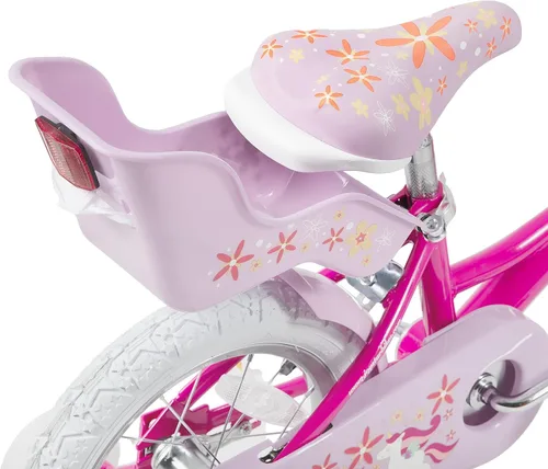 Miniatura 5 de JOYSTAR Unicorn Kids Bike for Girls Ages 2-9 Years Old, 12 14 16 18 Inch Kids Bike with Training Wheels, Doll Seat, Streamers and Basket, Toddler