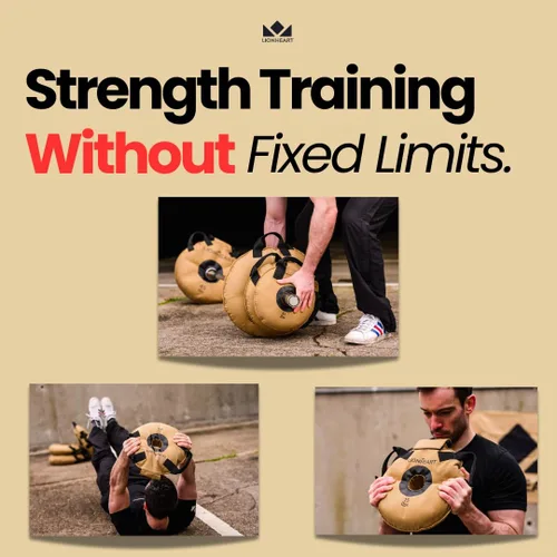 Miniatura 10 de Lionheart Sand Bag Weight Plates Set Sandbags for Working Out Home Gym Bumper Plates Travel-Friendly Sandbag for Fitness & Weight Training
