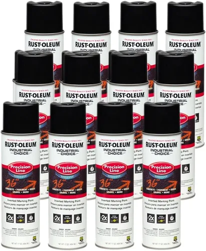 Miniatura 40 de Rust-Oleum 203023 Industrial Choice - Pintura en aerosol para marcado a base de disolvente invertido, 17 onzas, verde fluorescente