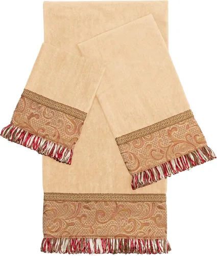 Miniatura 8 de Sherry Kline Swirl Paisley - Juego de toallas decorativas de 3 piezas, algodón puro, 1 toalla de baño, toalla de manos y puntas, extra absorbente