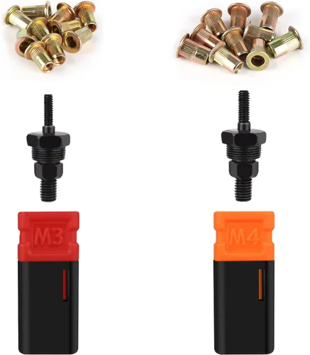 Miniatura 8 de NEXTACK Juego de herramientas de tuerca de remache Mandre y Nosepiece M5, M6 y 20 Kit de remaches para NT600, NT700 y NT800, herramienta de remache