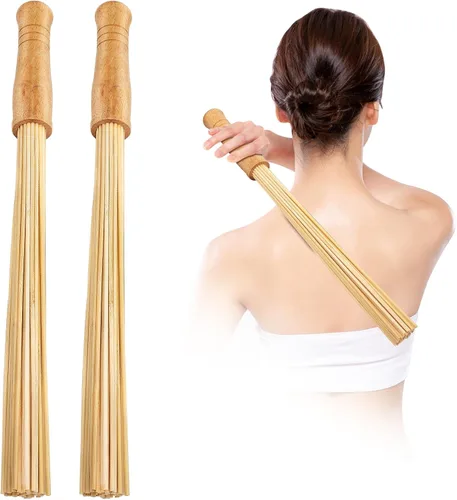 Miniatura 7 de Varilla de masaje de bambú para la espalda,Palillos de rodillo de masaje,Terapia de bambú Masaje Herramientas corporales para relajar los músculos