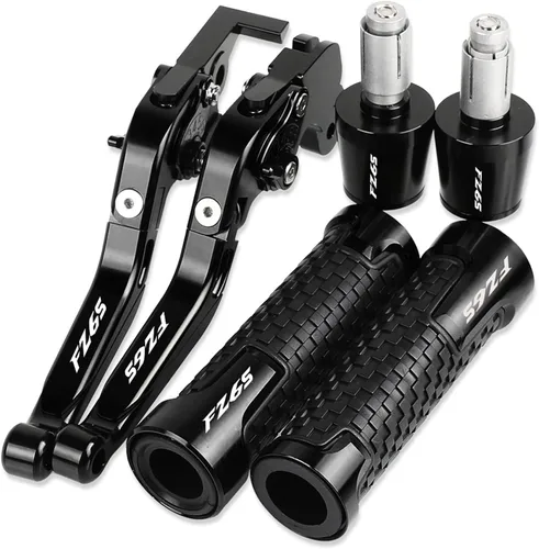 Para Yamaha FZ6S FZ 6S 2004-2010 motocicleta CNC Accesorios Palancas de embrague de freno manillar ajustable plegable extensible con palanca de Negro