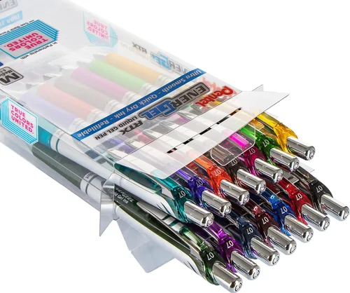 Miniatura 2 de Pentel EnerGel RTX True Colors United 0.028 in, línea media, 14 colores de tinta surtidos, paquete de 14 bolígrafos BL77PC14MTCU
