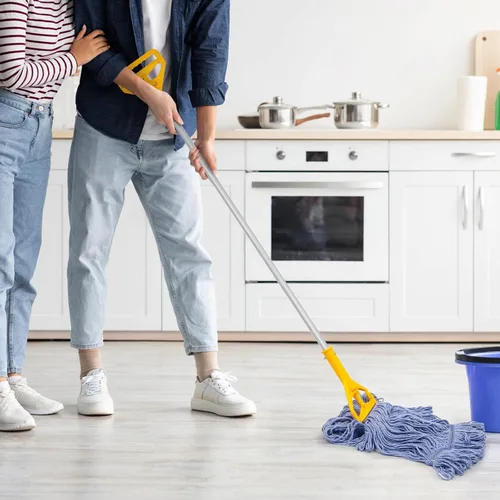 Miniatura 5 de General Cleaning Mop - Repuesto comercial resistente, cabezal de trapeador de alta resistencia, repuesto comercial, repuesto de cabezal de hilo