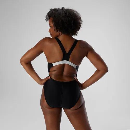 Miniatura 2 de Speedo Traje de baño de una pieza para mujer Creora Highclo Quantum Splice de corte alto sólido