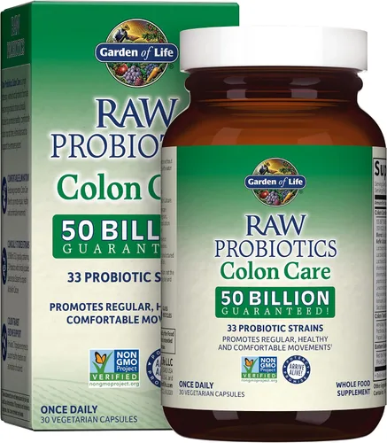 Miniatura 10 de Garden of Life Probióticos para mujeres y hombres - Cuidado del colon con probióticos crudos 50 mil millones de CFU y enzimas, probiótico acidófilo