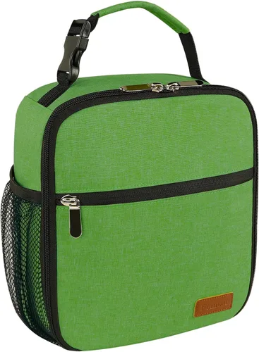 Miniatura 13 de Femuar Bolsa de almuerzo para hombres, mujeres y adultos, pequeña para oficina, trabajo, picnic, bolsa de almuerzo portátil reutilizable, color negro