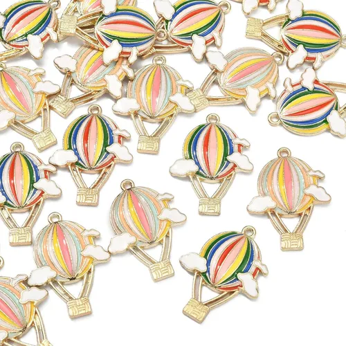Miniatura 13 de LiQunSweet 20 dijes chapados en oro con cruz esmaltada blanca para hacer joyas Colgantes blancos de cruz