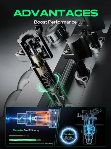 Miniatura 7 de YHTAUTO Juego de 6 bobinas de encendido cuadradas de repuesto para Mercedes-Benz C230 C280 C300 C350 CL550 CLK350 E350 E550 G550 GL450 GLK350 ML350