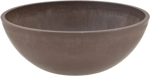 Miniatura 2 de PSW Pot Collection M20C - Maceta baja de plástico compuesto de piedra/madera de 8 pulgadas, sin orificio de drenaje (perforable), maceta