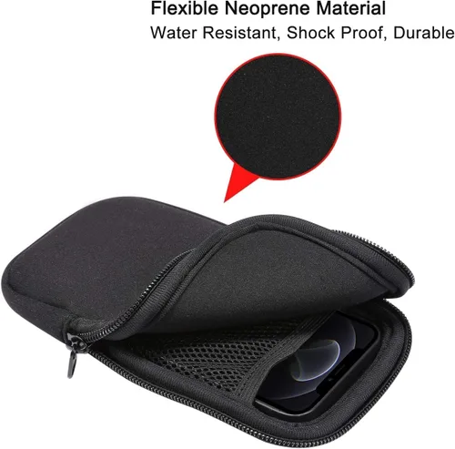 Miniatura 3 de Funda de neopreno para teléfono celular para iPhone 17, 17 Pro, 16 16e, 16 Pro, 15, 15 Pro, 14, 14 Pro, 13 12 Pro 11, Samsung Galaxy S25 S24 S23 S22