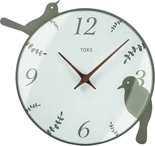 Miniatura 5 de Lily's Home Reloj de pared vintage de cocina francesa, fabricado con un hermoso diseño envejecido e ilustración de la hora del té francés