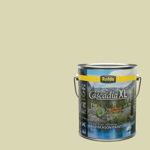 Miniatura 180 de Rodda Paint CASCADIA XL Pintura e imprimación satinada para exteriores en uno, cuarto de galón, azul playa norte