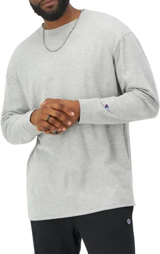 Miniatura 43 de Champion Camiseta de manga larga para hombre, camiseta clásica para hombre (regular o grande y alto)