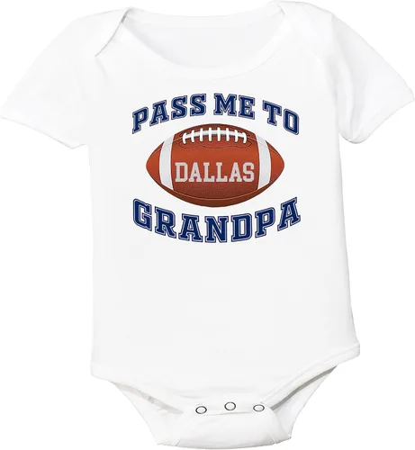 Body de bebé Football Pass Me to GrandPa para los fanáticos de Dallas
