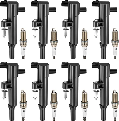 Miniatura 39 de BDFHYK Paquete de bobinas de encendido UF535 y bujías de iridio 95983 compatibles con Mercedes-Benz C230 C280 CLK350 E350 ML350 SLK280 Dodge