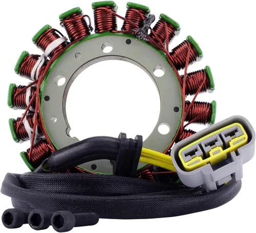 Miniatura 2 de RMSTATOR Kit de solución, estator generador + regulador rectificador universal de aluminio mecanizado rojo serie repuesto para Aprilia RSV/Tuono