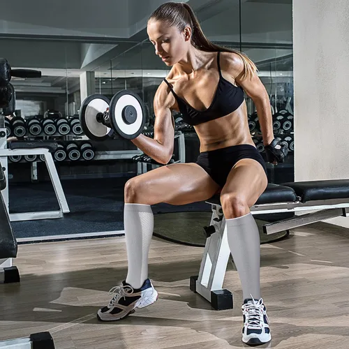 Miniatura 77 de CHARMKING - Calcetines de compresión para mujeres y hombres (3 pares), 15-20 mm Hg, el mejor apoyo para atletismo, running o ciclismo, mejora