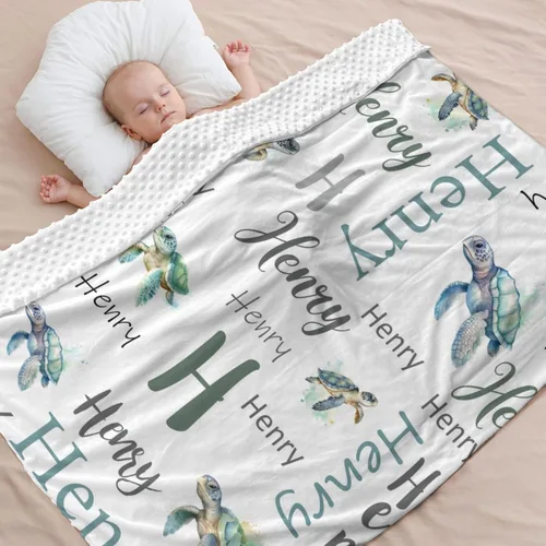 Miniatura 15 de Mantas de bebé personalizadas para niñas, manta de oso de bebé, manta de bebé de felpa suave Minky con nombre que recibe mantas para niñas, recién