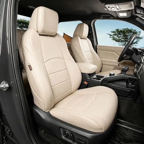 Miniatura 12 de coverdream Fundas de asiento de cuero impermeables 4Runner de ajuste personalizado para Toyota 4Runner 2010-2024 (5 plazas), cobertura completa
