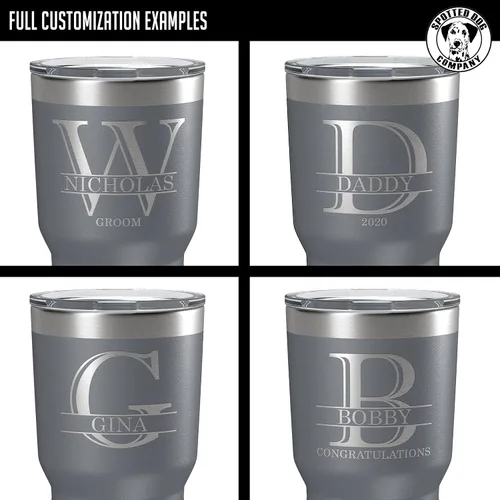 Miniatura 3 de Vaso personalizado de acero inoxidable aislado con tapa de 30 onzas (17 colores) con recubrimiento en polvo, grabado personalizado, idea de regalo