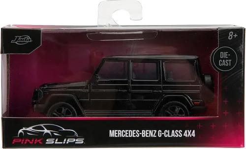 Miniatura 7 de Jada Pink Slips 1:32 W1 Mercedes Benz Clase G 4x4 Coche fundido a presión, juguetes para niños y adultos (negro)