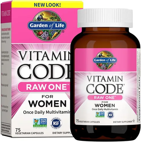 Miniatura 7 de Garden of Life Multivitamínico para mujeres, código de vitamina crudo para mujeres, una vez al día, hierro de alimentos integrales, probióticos