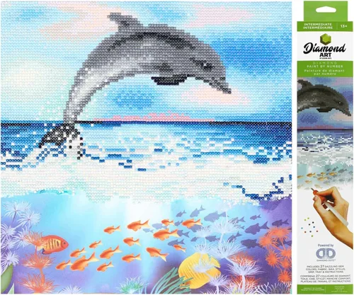 Miniatura 25 de Diamond Art by Leisure Arts Kit DMA 12x12 IntermediateBlue Bird