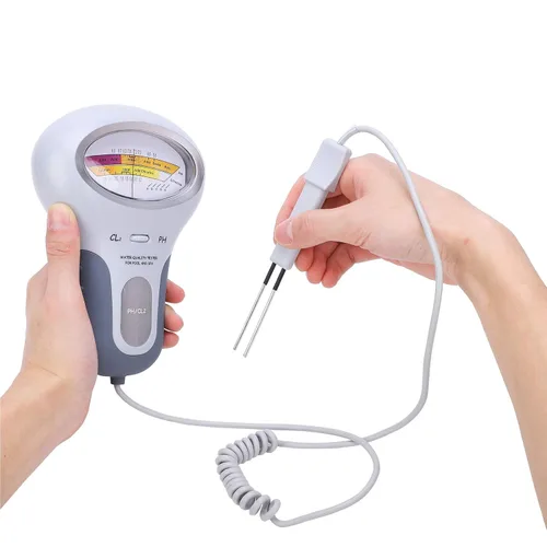 Miniatura 7 de Probador de calidad del agua, probador eléctrico de piscina PC-102B CL2 y probador para piscina, spa, analizador de calidad de agua con sonda, kit
