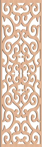 Miniatura 183 de Eveline - Paneles decorativos de pared de madera con calado, 13 3/8 pulgadas de ancho x 34 3/8 pulgadas de alto x 3/8 de alto, roble rojo rojo