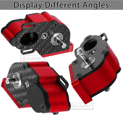 Miniatura 6 de Caja de cambios de transmisión central Actualizaciones Parte para 1/10 RC Crawler car Axial SCX10 SCX10 ii 90047 Wraith, caja de cambios de Rojo