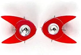 Miniatura 4 de Retro Red Boomerang Stud Earrings, Atomic 50s Acrylic Studs, Mid Century Modern Celestial Earring