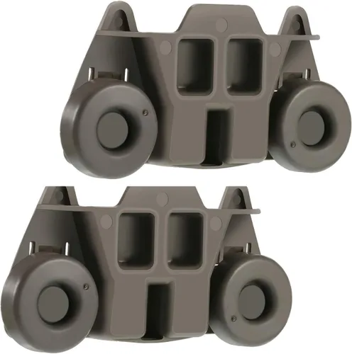 YMDparts Paquete de 2 ruedas negras para lavavajillas para Whirlpool, KitchenAid, Maytag, Kenmore - W10195416, W10195416V, AP5983730, W10105417,