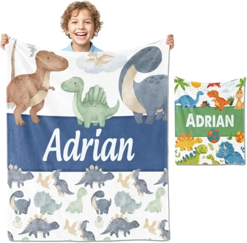 Miniatura 9 de Manta de bebé personalizada con nombre, manta de nombre personalizado para niños, mantas de franela suave en Pascua, regalos personalizados de bebé