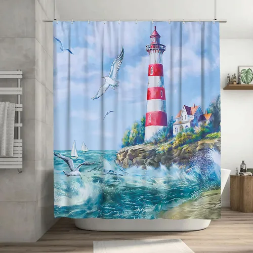 Miniatura 13 de jamie world Cortina de ducha de granja en blanco y negro, divertida cortina de ducha floral de bulldog para baño, cortina de ducha de animales, tela