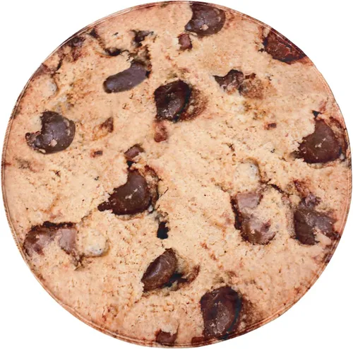 Vessia Manta gigante de galletas, manta de comida divertida realista para adultos y niños, manta de galletas de chocolate suave de 300 GSM para