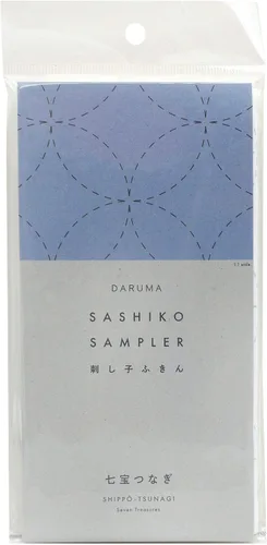 Miniatura 32 de DARUMA Sashiko Sampler - Tela original color azul marino (ángulo recto conectado)