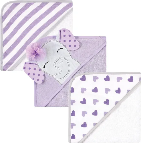 Miniatura 15 de Hudson Baby Toallas unisex con capucha de algodón para bebé, unicornio rosa, talla única